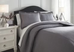 Signature Design By Ashley® Raleda Gray Queen Coverlet Set 8 Signature Design By Ashley® Raleda Gray Queen Coverlet Set -Bedding Store b10d7044 9979 41ee 9f3c 48755596bb74