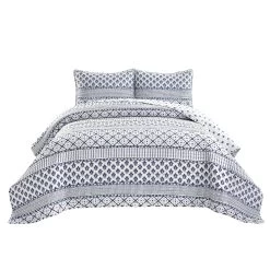 Monique Stripe Quilt 3Pc Set