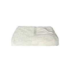 HomeRoots Ivory Faux Fur Plush Throw