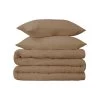 HomeRoots Taupe Queen Cotton Blend 650 Thread Count Washable Duvet Cover Set -Bedding Store caefdce7f2f44820ada73a29d9127161