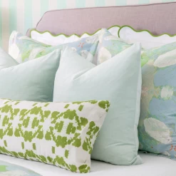 Laura Park Designs Green/White Scalloped Euro Sham -Bedding Store cdbf27bb 3088 4b97 a30d faf1e5b63036