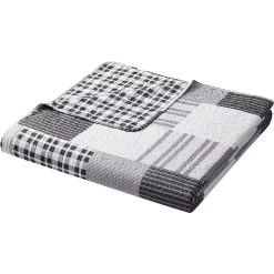 Legacy Decor 3 PCS Quilt Reversible Bedspread Coverlet Patchwork Design Ultra Soft Microfiber Oversized Full Size -Bedding Store cf161b24386541ca96faf767dd626f9d