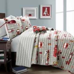 Make A Wish Fire Truck Quilt 4Pc Set -Bedding Store d044a1bb77a143a5b0bd0ae940a21980