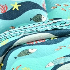 Sea Life Quilt 2Pc Set -Bedding Store d320e0ac402448229f15ecf18a740c45