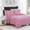 RT Designers Collection Ruby 3pc Pinsonic High Quality All Season Quilt Set For Revitalize Bedroom King Pink -Bedding Store d524c78623f34e7faea5bf5afc0ded4f