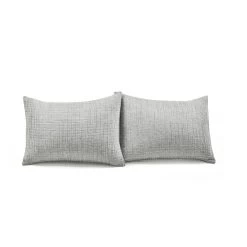 Solid Kantha Pick Stitch Yarn Dyed Cotton Woven Quilt/Coverlet 3Pc Set -Bedding Store d905ac6b6b924540a71ec28434be18fd