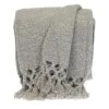HomeRoots Gray Solid Color Ultra Soft Handloomed Throw Blanket -Bedding Store dd3746778cb248c6b6e347294ebc836c