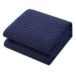 Chic Home Hortense Comforter And Quilt Set Hotel Collection Design Fish Scale Pattern Bedding Navy, King -Bedding Store eaf3f1a1ae50463a80d43940b4f7b10e