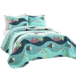 Sea Life Quilt 2Pc Set