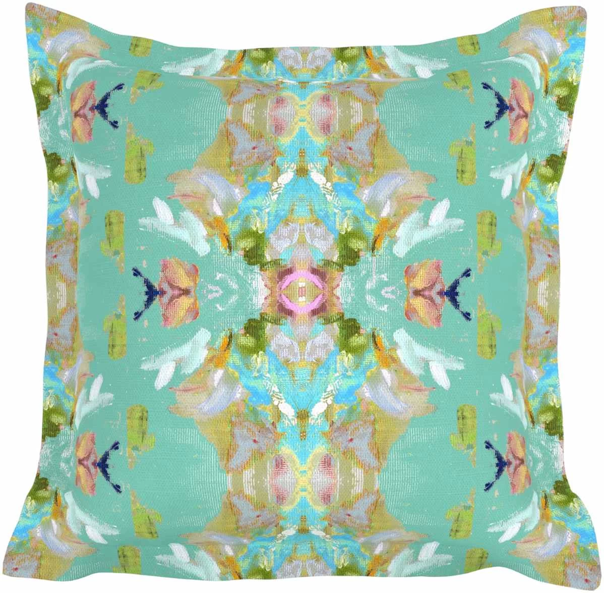 Laura Park Designs Stained Glass Turquoise Sham 4 Laura Park Designs Stained Glass Turquoise Sham - Image 2