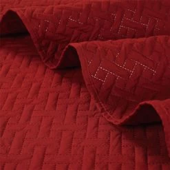 Legacy Decor 3 PCS Squared Stitched Pinsonic Reversible Lightweight All Season Bedspread Quilt Coverlet Oversized, Queen Size, Navy Color -Bedding Store eeb4d4289eba48c9802599e4bb3f7443