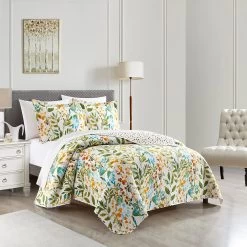 Chic Home Shea 2 Piece Quilt Set Reversible Hand Painted Floral Print Design Bedding Multi-color 8 Chic Home Shea 2 Piece Quilt Set Reversible Hand Painted Floral Print Design Bedding Multi-color -Bedding Store eed8b695263d403a84bc3b62fd5ed273
