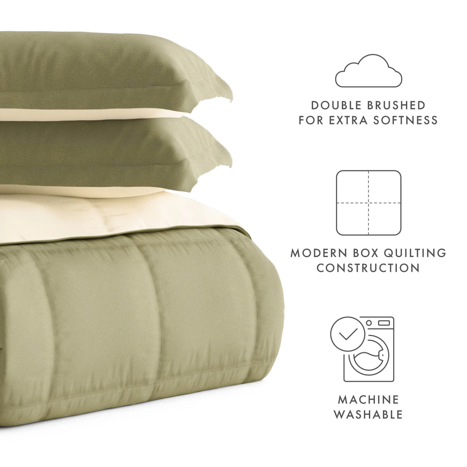 Reversible Comforter Set Super Soft Down-Alternative Bedding 7 Reversible Comforter Set Super Soft Down-Alternative Bedding - Image 5