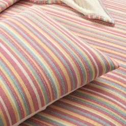 Tracy Stripe Pick Stitch Kantha Yarn Dyed Cotton Woven Quilt/Coverlet 3Pc Set -Bedding Store f57bc487a1fe48da9e95148464159393