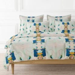 Laura Park Designs Monet's Garden Navy Microlux King Duvet Cover