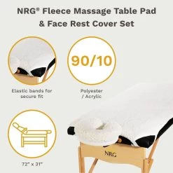 NRG® Fleece Massage Table Pad And Face Rest Cover Set -Bedding Store nrg fleece 229 0046 specs
