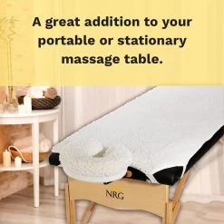 NRG® Fleece Massage Table Pad And Face Rest Cover Set -Bedding Store nrg fleece 229 0046 lifestyle