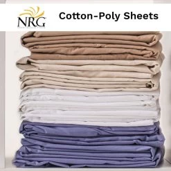 NRG® Cotton-Poly Massage Table Sheet Set